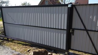 Купить сваи для ворот в Кондопога. Заказать ворота на сваях под ключ от 21914 руб