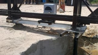 Купить сваи для ворот в Кондопога. Заказать ворота на сваях под ключ от 21914 руб